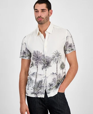 Guess Men's Palm Canyon Short Sleeve Button-Front Shirt