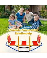 Outdoor Kids Seesaw Swivel Teeter for 3 to 8 Years Old