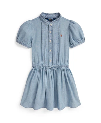 Polo Ralph Lauren Toddler and Little Girls Indigo Chambray Dress