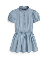 Polo Ralph Lauren Toddler and Little Girls Indigo Chambray Dress