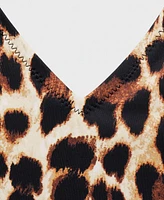 Mango Women's Leopard Print Swimsuit