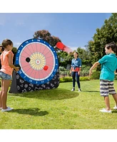Large Dart Board for Kids with 4 Kick Balls