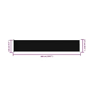 Patio Retractable Side Awning 46.1"x236.2
