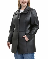 Bgsd Plus Rosie Leather Coat