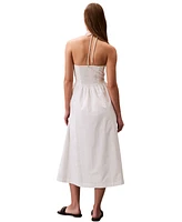 Calvin Klein Jeans Women's Cotton Twill Halter Dress