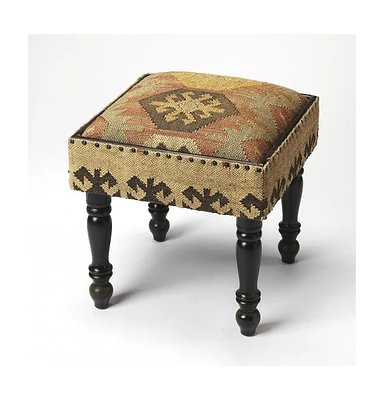 Upholstered Linen Ottoman for Cozy Living Room and Modern Home Accent