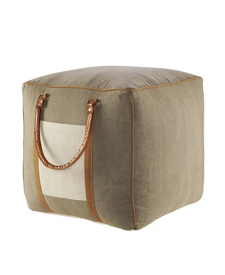 Comfortable Cotton Blend Ottoman for Home Decor and Relaxation