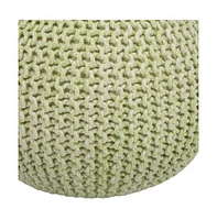 Stylish Round Pouf Ottoman for Casual Seating and Modern Home Decor