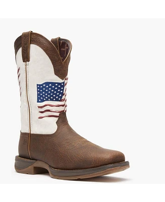 Durango Men's Rebel by Distressed Flag Embroidery Western Boot