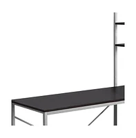 Modern Computer Desk with Spacious Work Surface and Storage