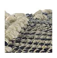 Soft Denim Square Pouf with Cotton Stitching for Lounge Area and Footrest