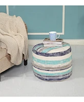 Soft Cotton Ottoman for Footrest Living Room Seating and Cozy Decor