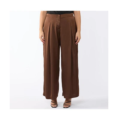 Estelle Rakis Satin Wide Leg Pant