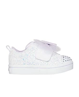 Skechers Toddler Girls Twinkle Toes: Twi-Lites 2.0 Sweetie Bow Fastening Strap Casual Sneakers from Finish Line