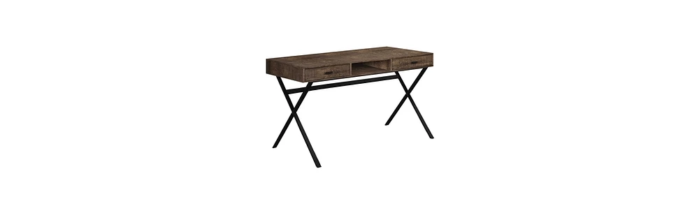 Modern Computer Desk with 2 Drawers and Sleek Work Surface