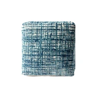 Versatile Polyester Blend Ottoman Cube for Seating or Storage