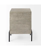 Solid Wood Square End Table for Living Room or Bedroom
