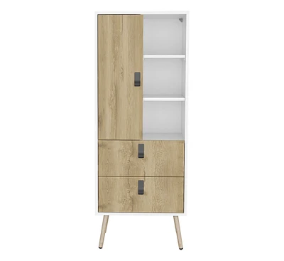 Two Drawer Chest for Bedroom Storage and Compact Organization