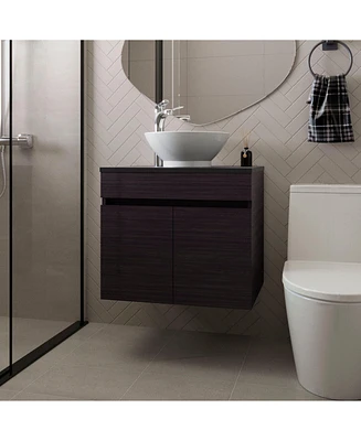 Sheridan Bathroom Vanity with 2 Doors, Wengue