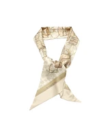 Coach Stacked Tabby Bags Print Silk Skinny Scarf