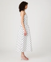 French Connection Women's Strappy Polka Dot Midi Dress