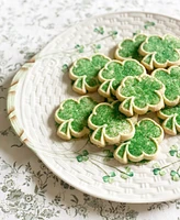 Belleek Pottery Shamrock Bread Plate