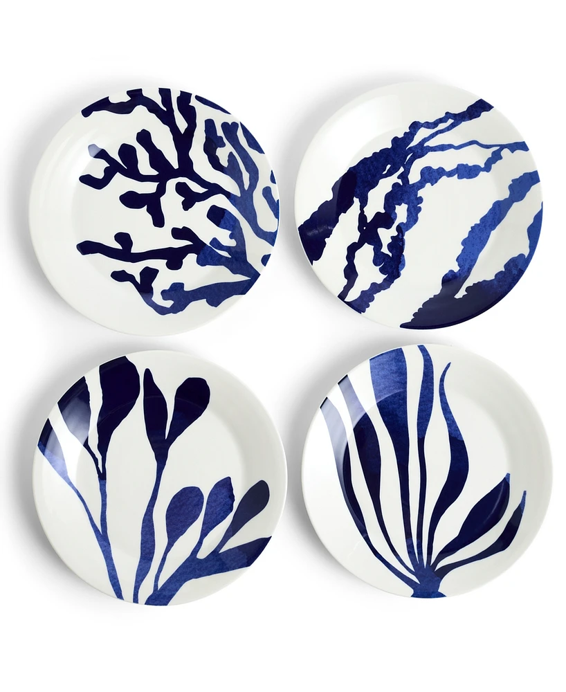 Royal Doulton 1815 Pacific Mixed Pattern Dinner Plates, Set of 4