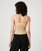 French Connection Women's Lightweight Cotton Sleeveless Trench Top