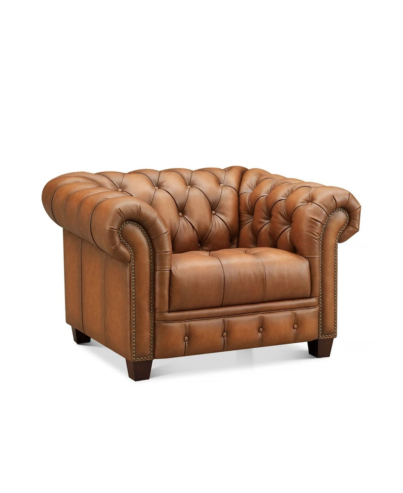 Hydeline York 50" Top Grain Leather Armchair