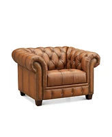 Hydeline York 50" Top Grain Leather Armchair
