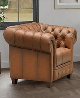 Hydeline York 50" Top Grain Leather Armchair