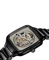 Rado Unisex Swiss Automatic True Square x Kunihiko Morinaga Special Edition Black Ceramic Bracelet Watch 38mm