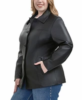 Bgsd Plus Evie Leather Car Coat