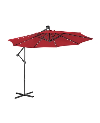 10 Feet Patio Cantilever Umbrella with Tilting System