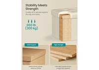 Songmics Home Folding Storage Ottoman Bench