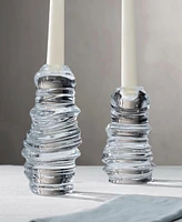 Nude Glass Eos Short Candle Holder