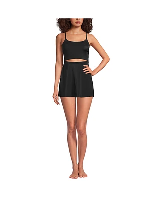 Lands' End Women's Tugless Monokini Swim Dress Swimsuit