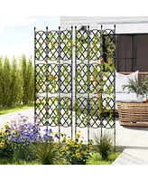 3-Pack Outdoor Plant Support Frame for Raised Garden Bed