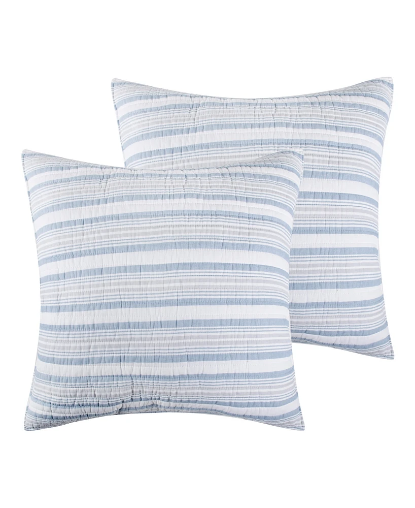 Levtex Coral Landing 2-Pc. Sham Set, European
