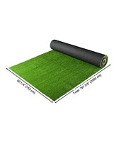 Yescom 4pcs 65x5 Ft Artificial Turf Grass Rug Gym Turf Indoor Outdoor Event Balcony Deck Patio