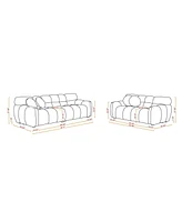 Marshmallow Boucle Sofa Light Brown