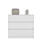 Versatile Three Drawer Dresser for Bedroom and Closet Organization
