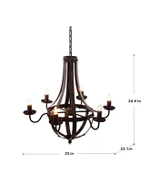 Adjustable Chain Chandelier - Bulb Not Included