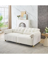 Creamy Cloud Fabric Sofa