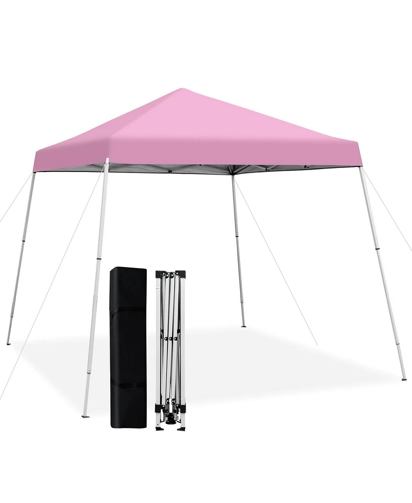 10 x 10 Feet Outdoor Instant Pop-up Canopy with Carrying Bag
