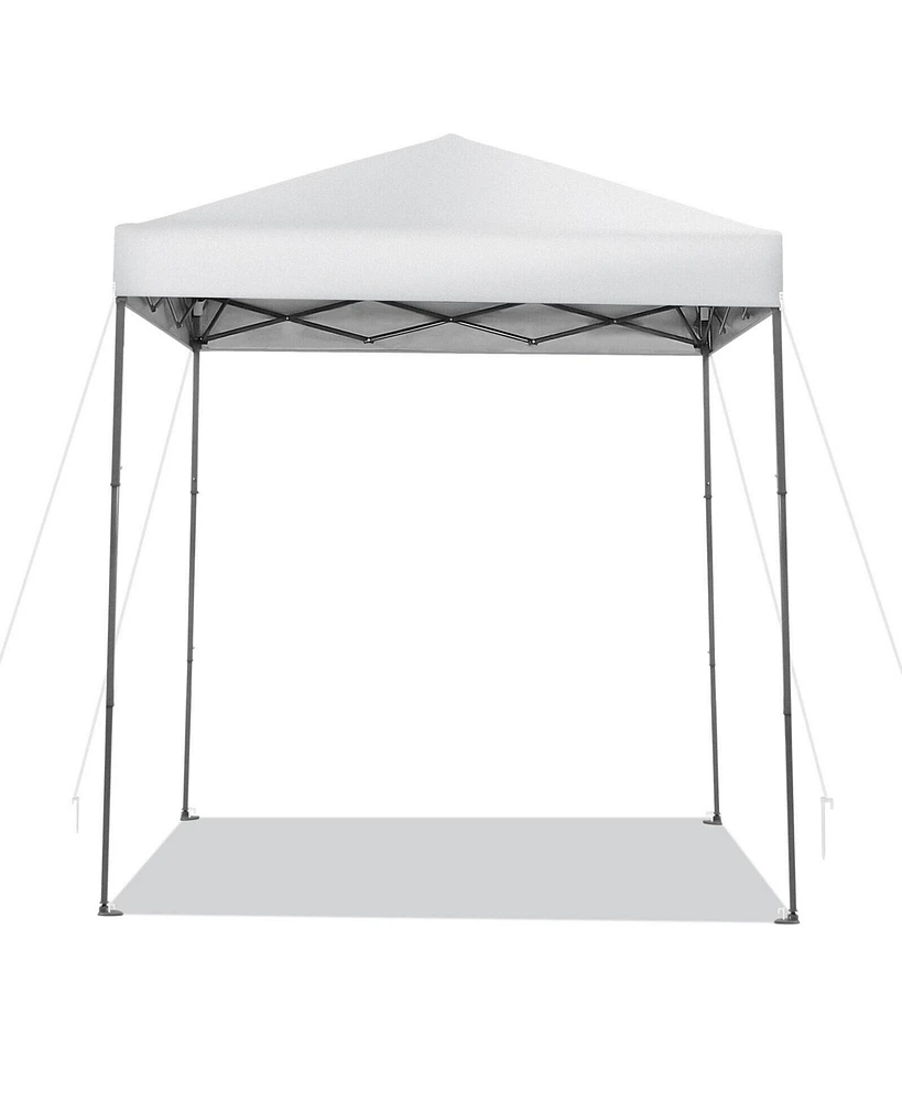 6.6 x 6.6 Feet Outdoor Pop-up Canopy Tent with Upf 50+ Sun Protection
