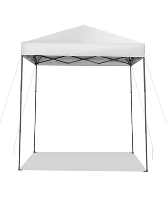 6.6 x 6.6 Feet Outdoor Pop-up Canopy Tent with Upf 50+ Sun Protection