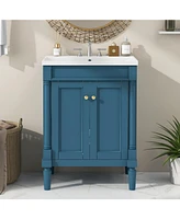 24'' Bathroom Vanity with Sink & Storage