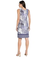 R & M Richards Women's Drape-Front Jacket and Necklace Dress Set