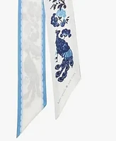 Kate Spade New York Women's Peacock Floral Skinny Scarf